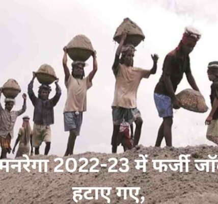 यूपी में मनरेगा 2022-23 में फर्जी जॉब कार्ड' हटाए गए,